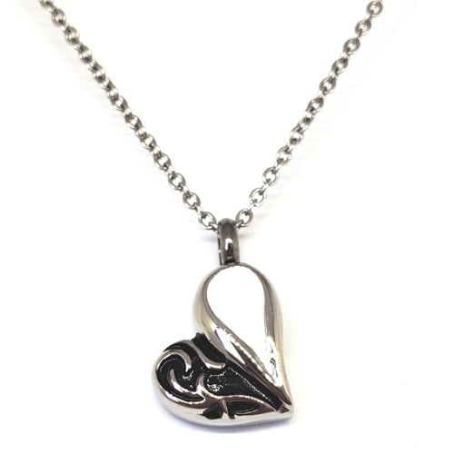 Black and white heart