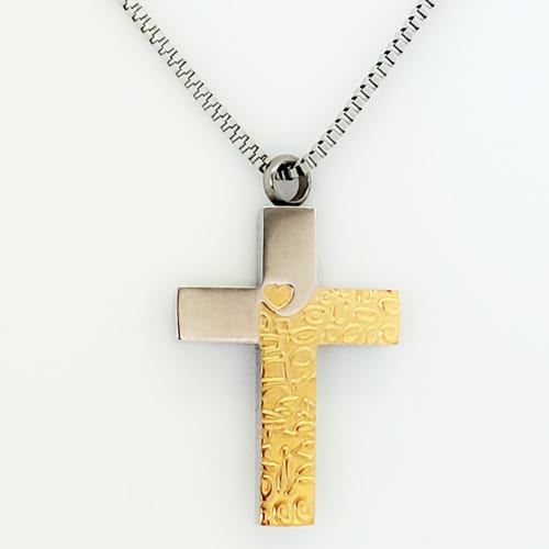 Gold and silver cross