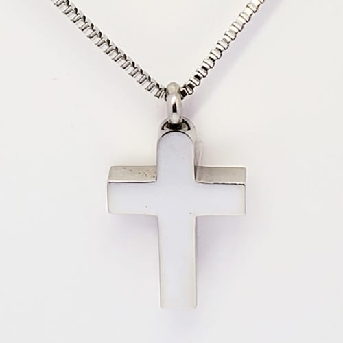 Plain silver cross