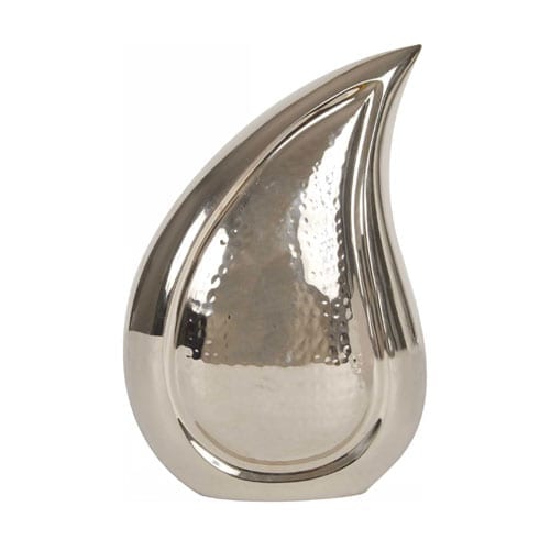 Silver Teardrop Urn
