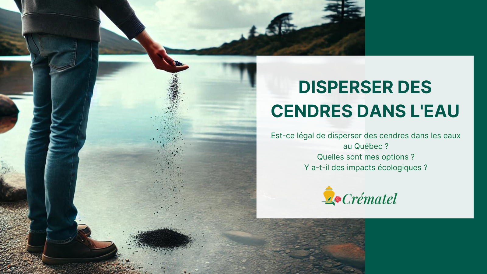 Est-ce possible de disperser des cendres dans l’eau ?